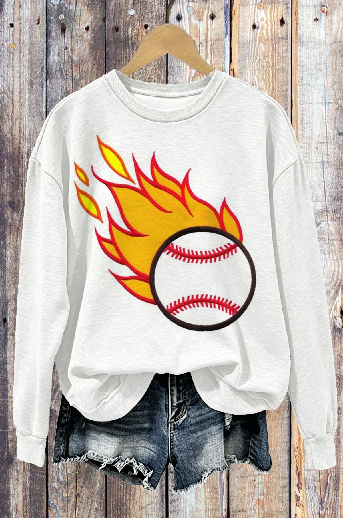 Retro football-print sweatshirt