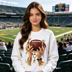 Gold Jewelry Hands Football Sweatshirt
