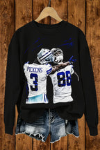 Football Player Graphic Sweatshirt