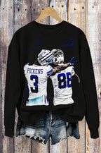Football Player Graphic Sweatshirt