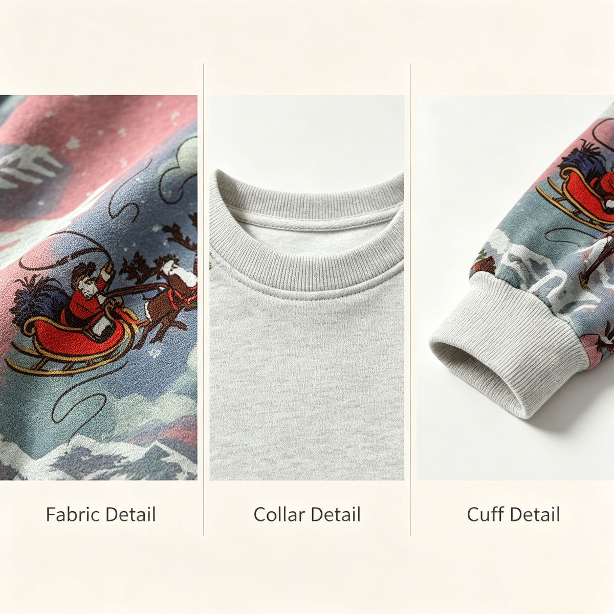 Cowboy Santa Western Christmas All Over Print Crewneck Sweatshirt