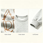 Baseball Alphabet Helmet Bat Graphic Crewneck Sweatshirt