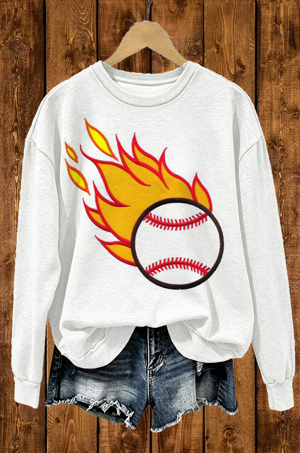 Retro football-print sweatshirt