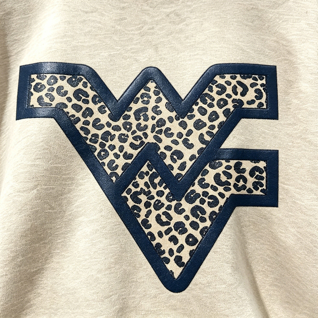Leopard WV Letter Sweatshirt