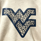 Leopard WV Letter Sweatshirt