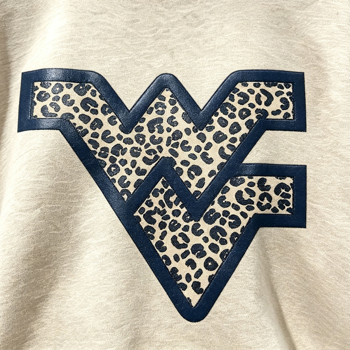 Leopard WV Letter Sweatshirt