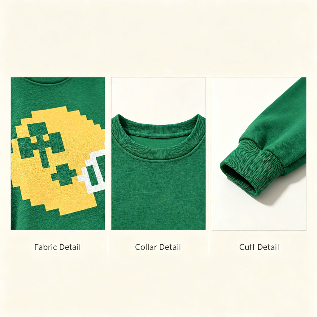 Pixel Football Helmet Sweatshirt