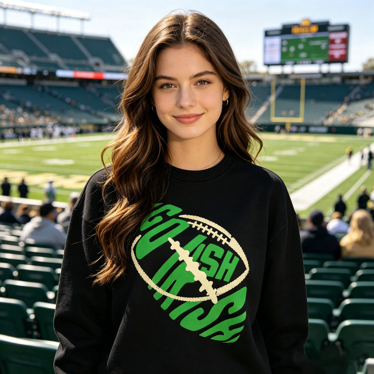 Football Letter Graphic Sweatshirt