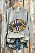 Vintage Floral American Football Crewneck Sweatshirt
