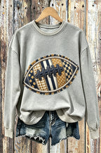 Vintage Floral American Football Crewneck Sweatshirt