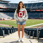 Ohio Map Letter Graphic Sweatshirt