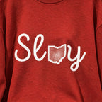 Slay Ohio Map Letter Sweatshirt
