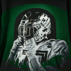 Vintage Football Player Graphic Sweatshirt