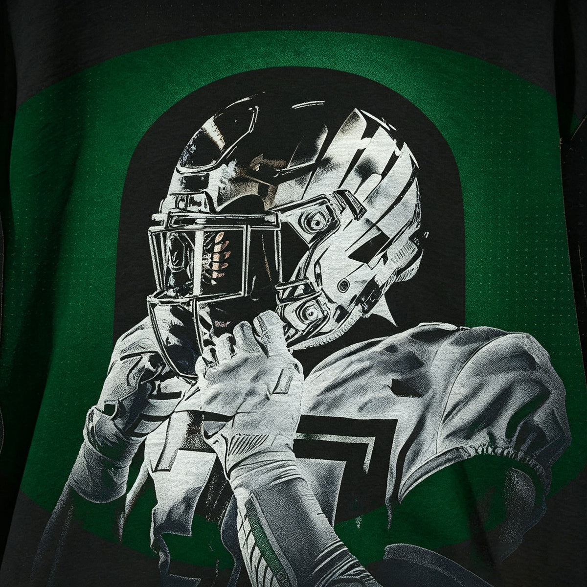 Vintage Football Player Graphic Sweatshirt