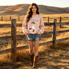 Funny Cowboy Duck Graphic Sweatshirt