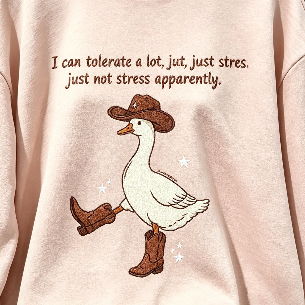 Funny Cowboy Duck Graphic Sweatshirt