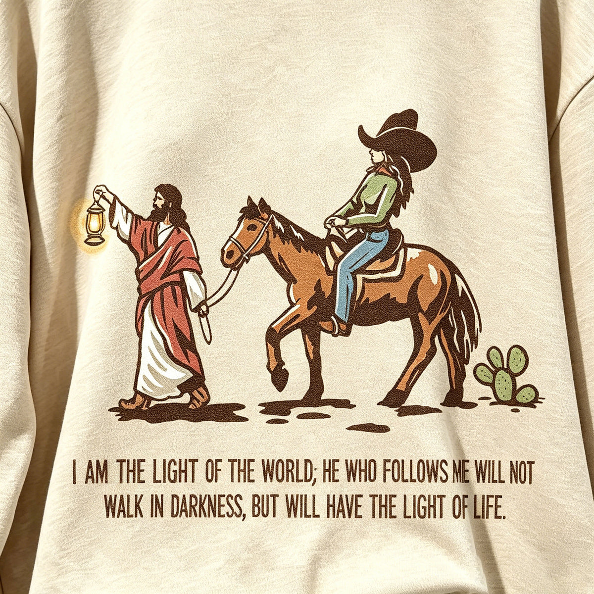 Western Faith Cowboy Graphic Sweatshirt
