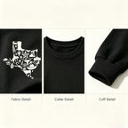 Texas Western Map Graphic Sweatshirt