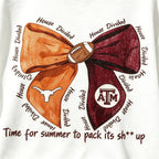 Game Day Football Bow Graphic Sweatshirt