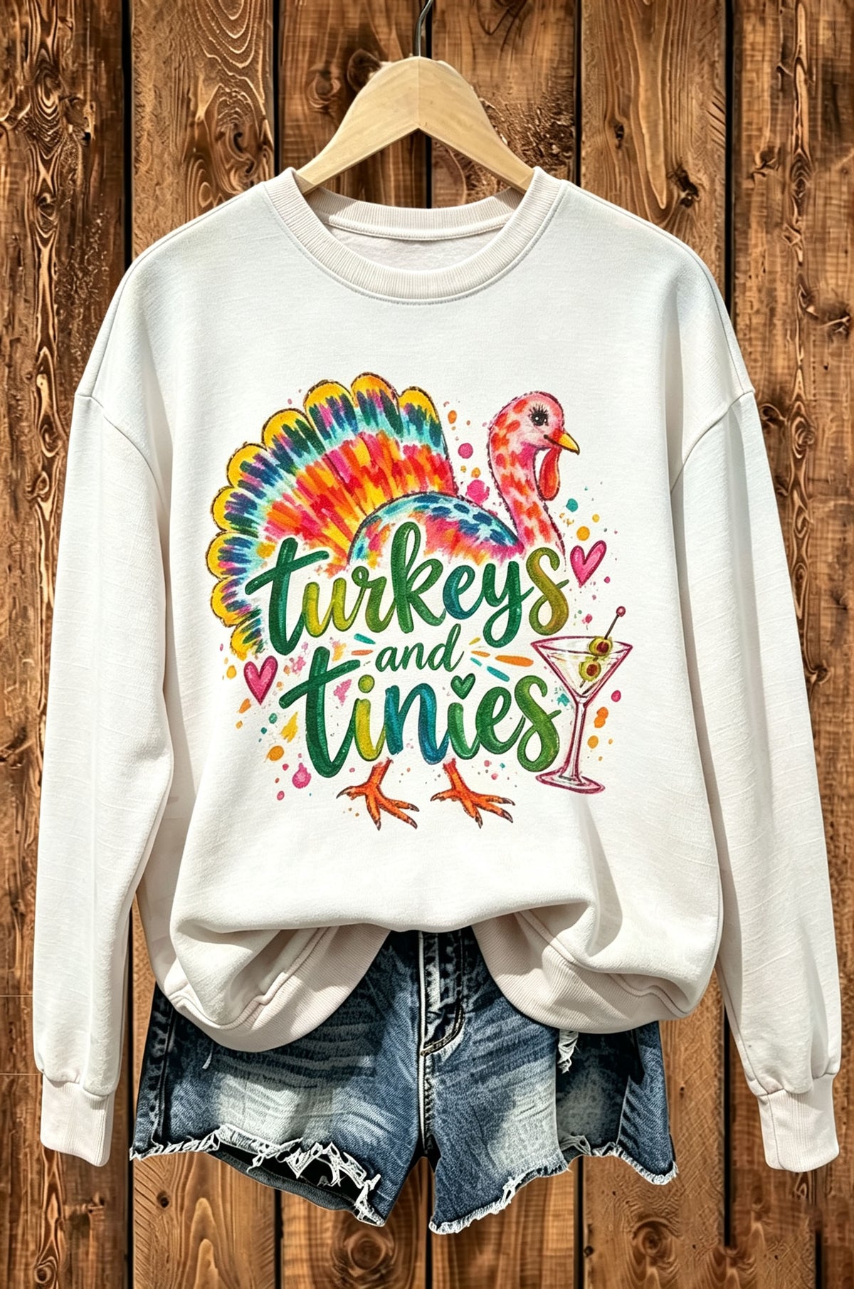Turkeys and Tinies Thanksgiving Sweatshirt