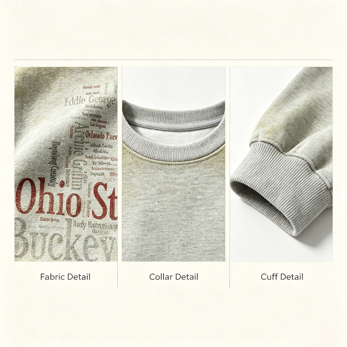 Vintage Sports Word Art Graphic Sweatshirt
