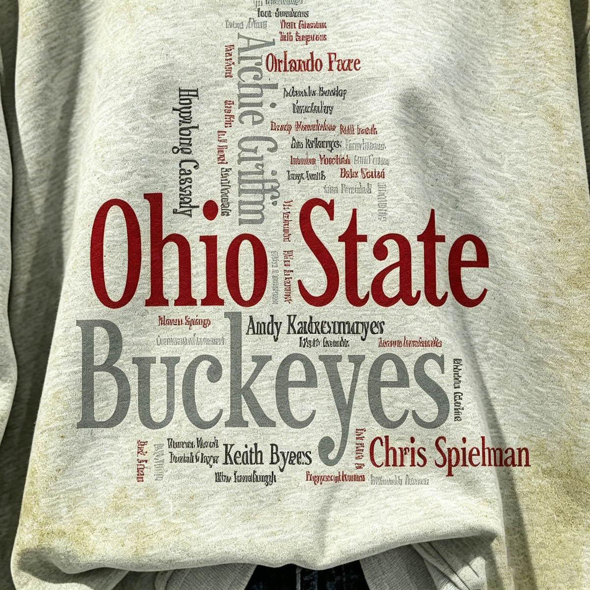 Vintage Sports Word Art Graphic Sweatshirt