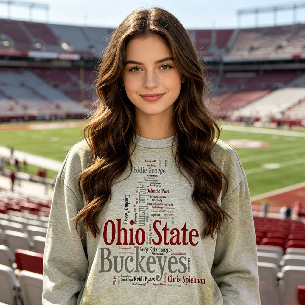 Vintage Sports Word Art Graphic Sweatshirt