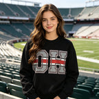 Vintage OH Letter Graphic Sweatshirt