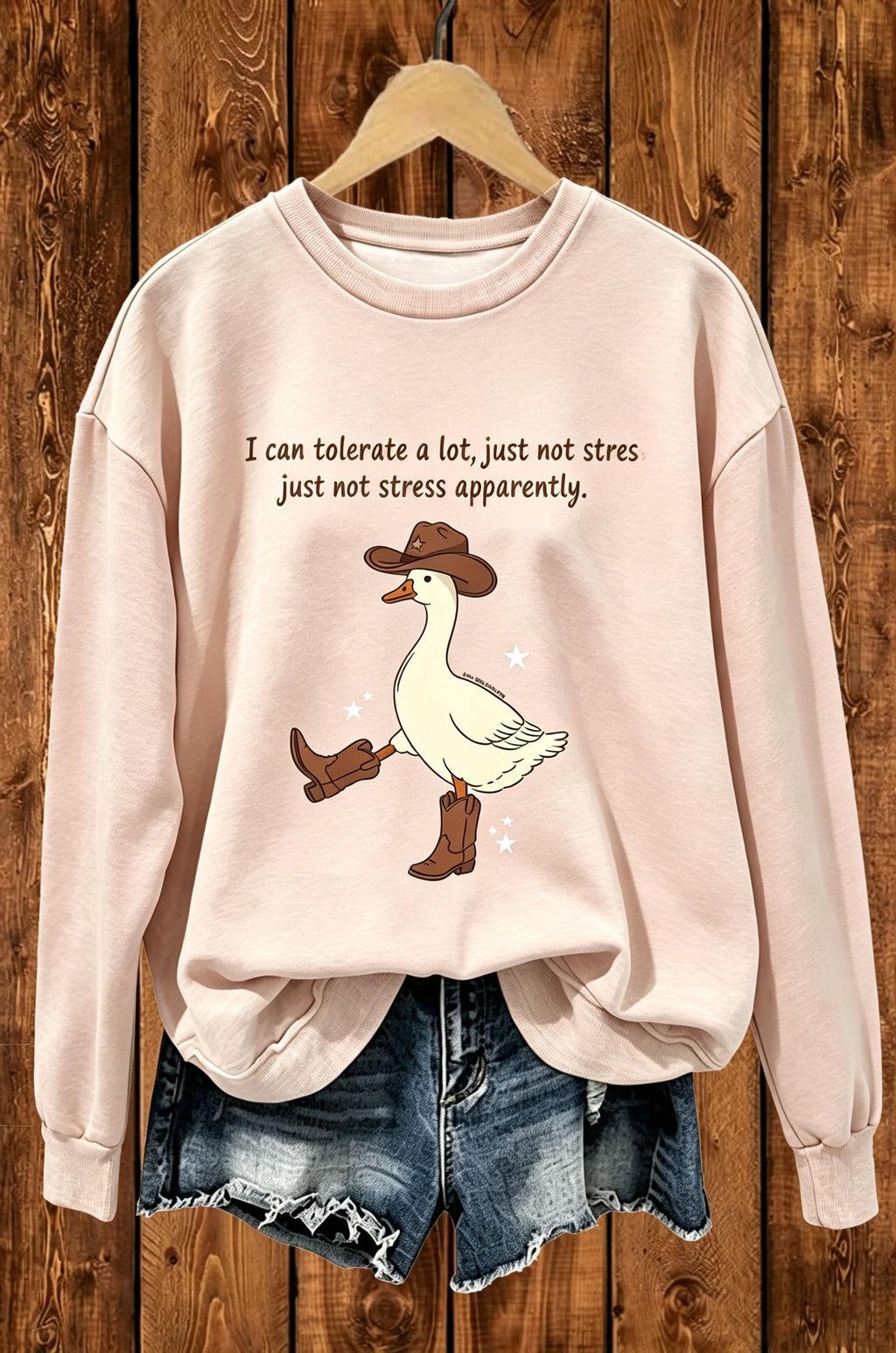 Funny Cowboy Duck Graphic Sweatshirt