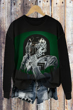 Vintage Football Player Graphic Sweatshirt