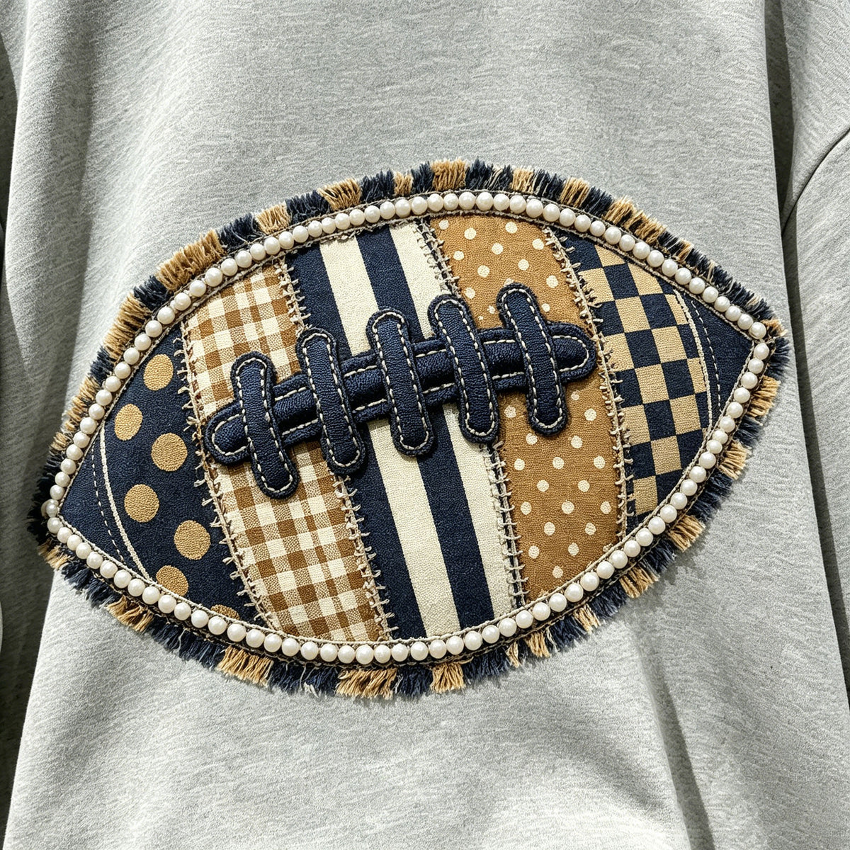 Vintage Floral American Football Crewneck Sweatshirt