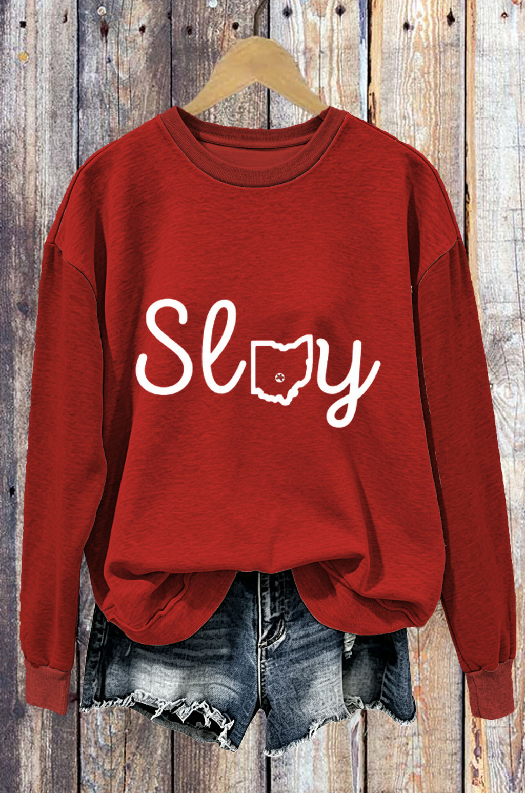 Slay Ohio Map Letter Sweatshirt