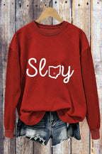 Slay Ohio Map Letter Sweatshirt