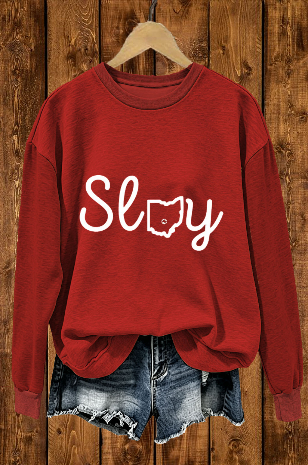Slay Ohio Map Letter Sweatshirt