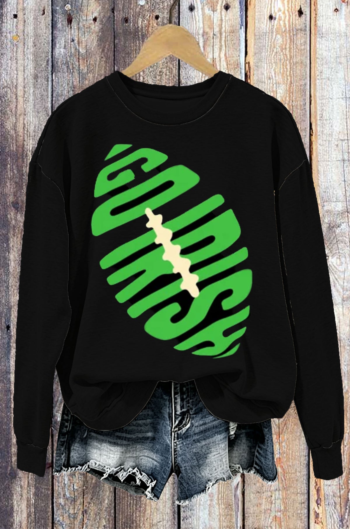 Football Letter Graphic Sweatshirt