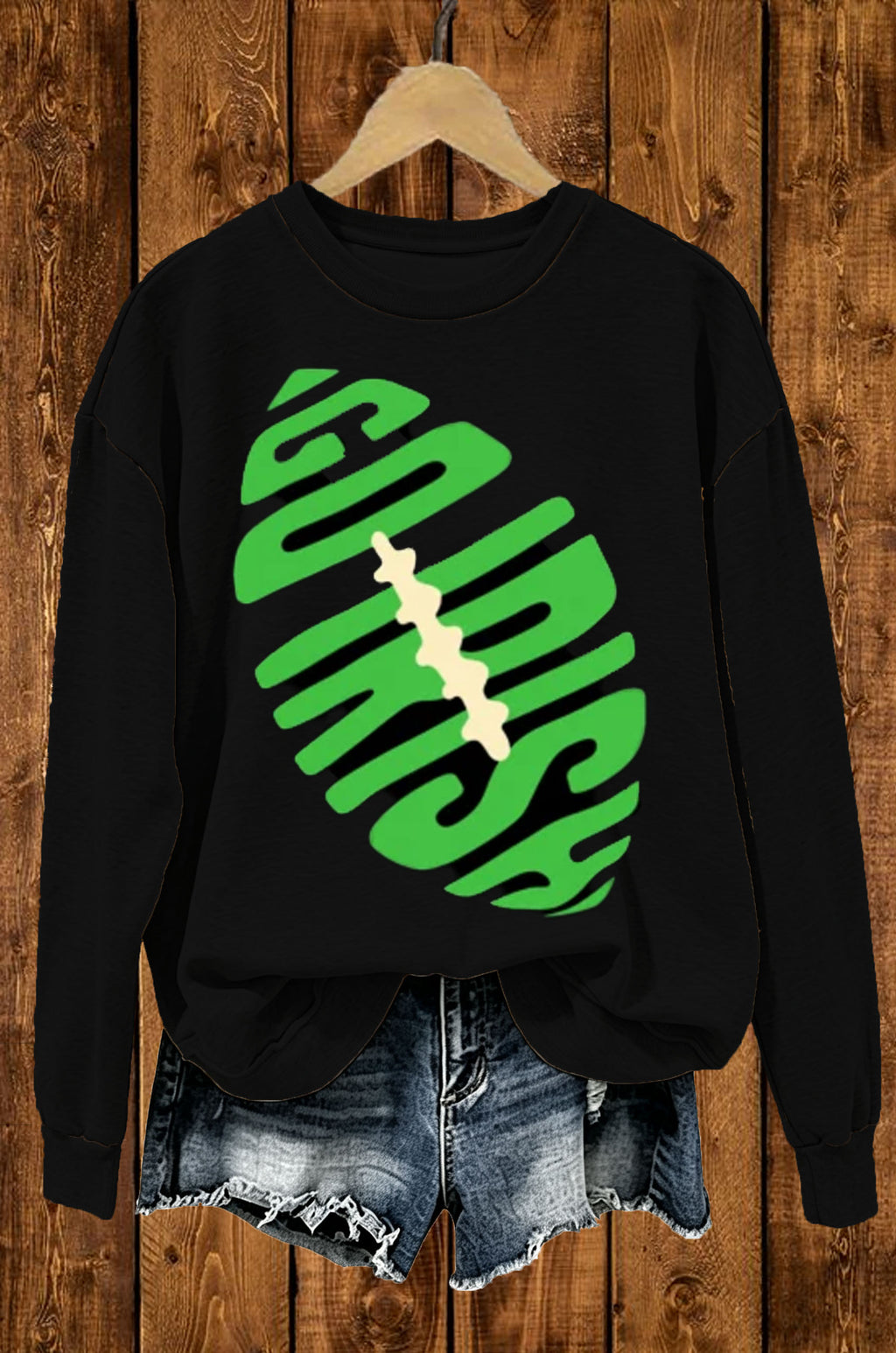 Football Letter Graphic Sweatshirt