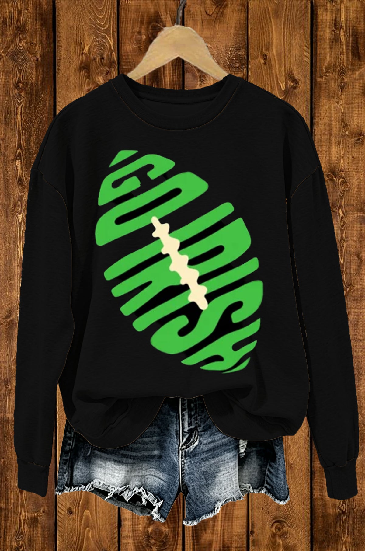 Football Letter Graphic Sweatshirt