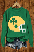 Pixel Football Helmet Sweatshirt