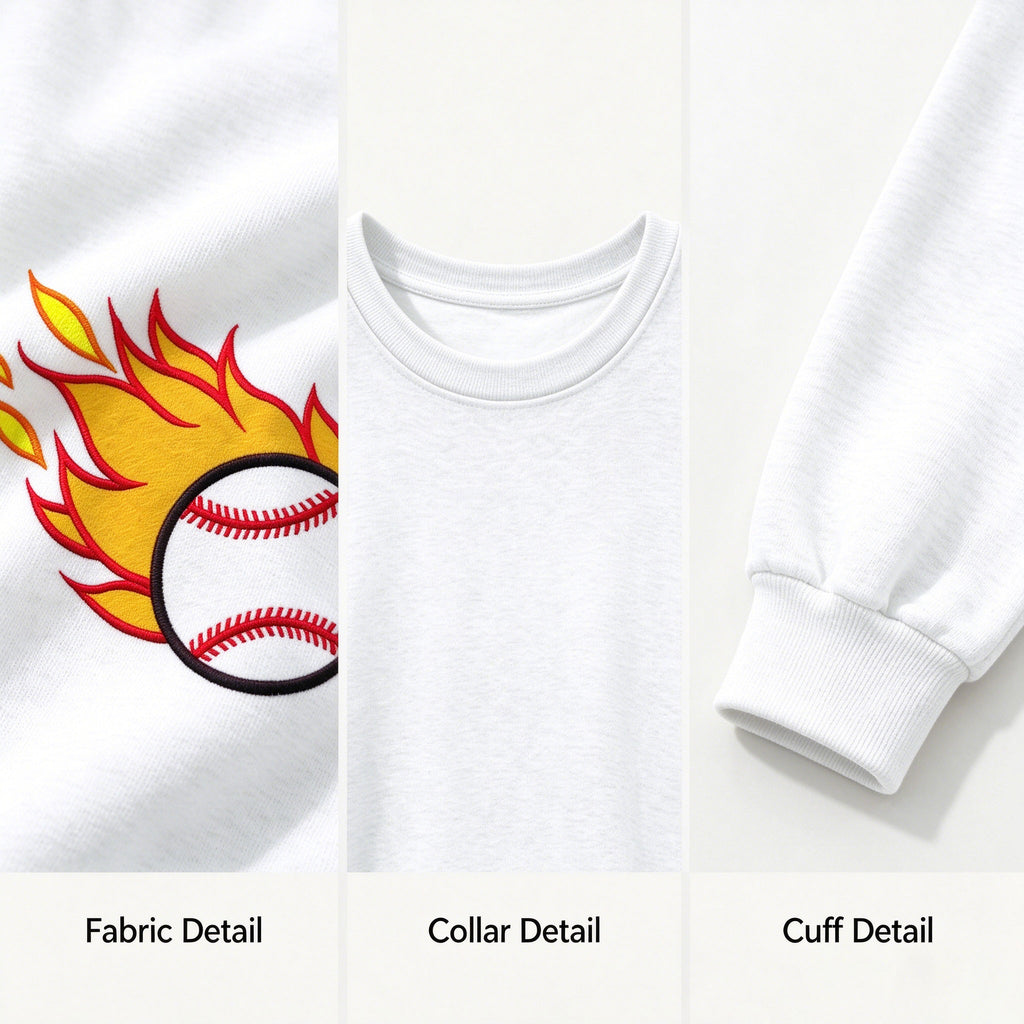 Retro football-print sweatshirt