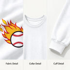 Retro football-print sweatshirt