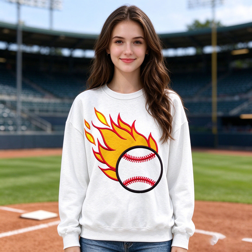 Retro football-print sweatshirt