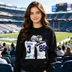 Football Player Graphic Sweatshirt