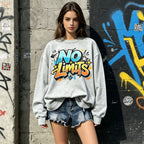 No Limits Graffiti Streetwear Crewneck Sweatshirt