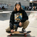 Skateboard Monkey Graffiti Streetwear Crewneck Sweatshirt